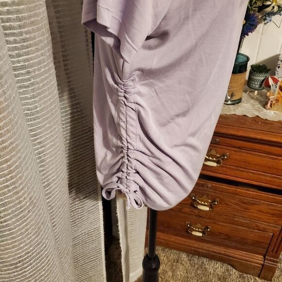 Totally Pink Lilac rouched jersey sz med - Picture 2 of 6